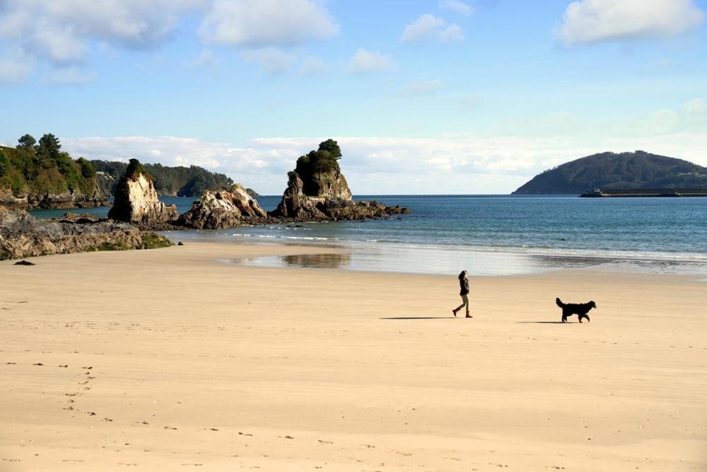 Apt. P/4 En La Playa De Viveiro Bagian luar foto